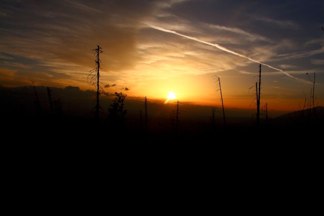 Vrchol hory Kriváň, sestup přes Jamy, Vysoké Tatry, Slovensko