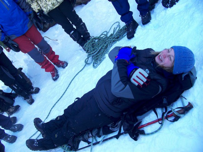 Transport zraněného, záchrana v horském terénu, Vysoké Tatry, kurz horského průvodce