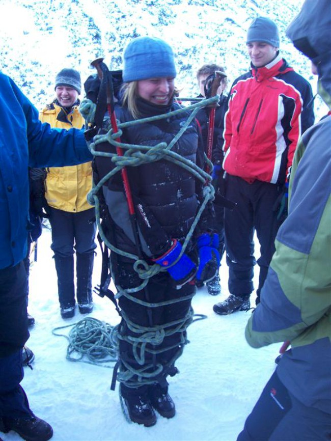 Transport zraněného, záchrana v horském terénu, Vysoké Tatry, kurz horského průvodce