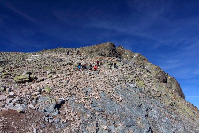 Vrchol Rysy (2503 m), Sedlo Váha, Vysoké Tatry, Slovenská republika