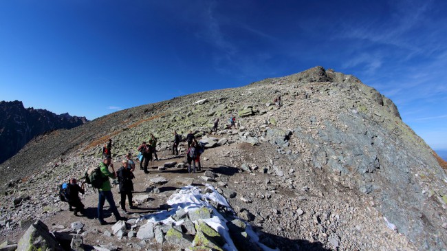 Vrchol Rysy (2503 m), Sedlo Váha, Vysoké Tatry, Slovenská republika