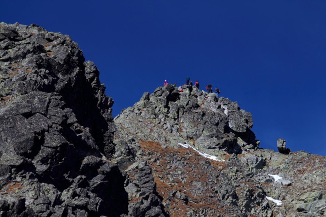 Vrchol Rysy (2503 m), Sedlo Váha, Vysoké Tatry, Slovenská republika