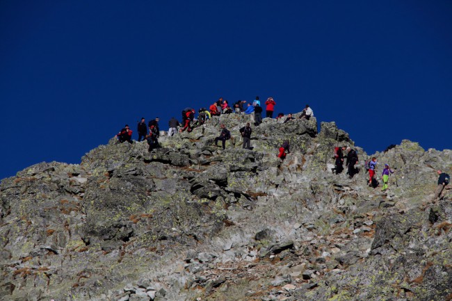 Vrchol Rysy (2503 m), Sedlo Váha, Vysoké Tatry, Slovenská republika