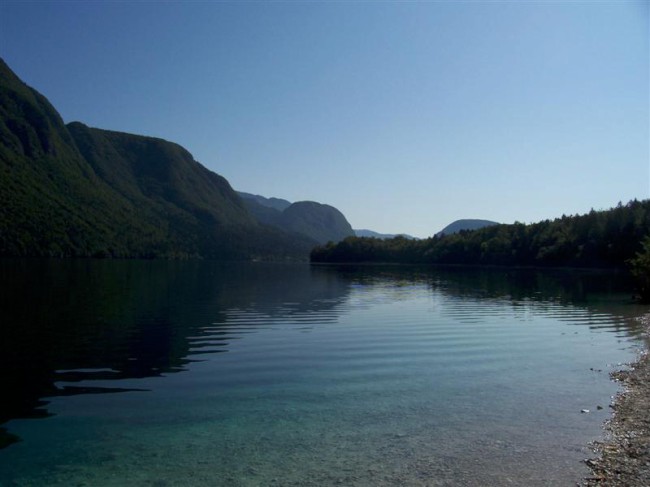 Julské alpy, Bohinjske jezero, kemp Zlatorog, Slovinsko