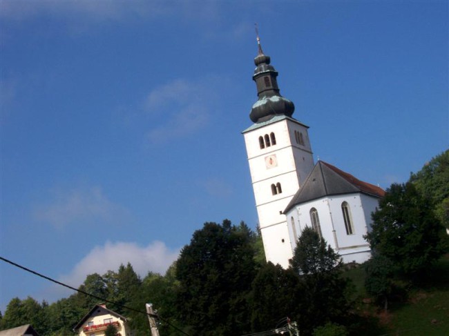 Skofja loka, kostel Crngrob, Slovinsko
