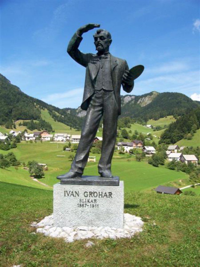 Spodnja Sorica, malíř Ivan Grohar, Slovinsko