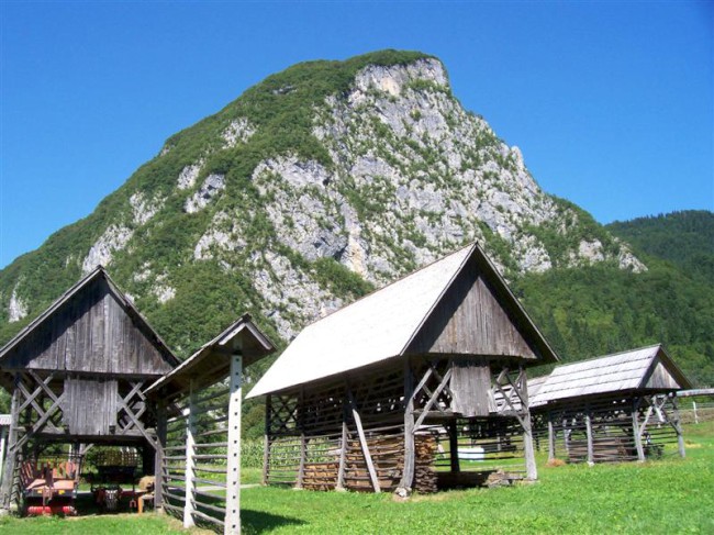 Triglavký národní park, vesnice Srednja vas, Slovinsko