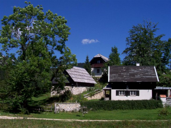 Triglavký národní park, vesnice Srednja vas, Slovinsko