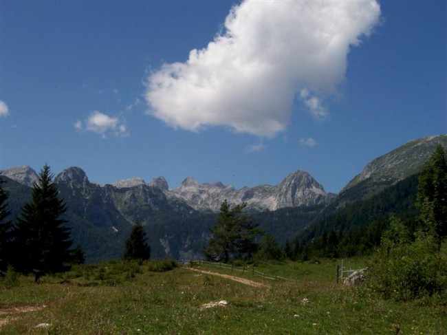 Triglavký národní park, vesnice Srednja vas, Slovinsko