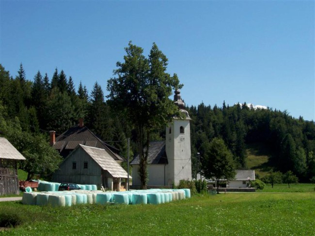 Triglavký národní park, vesnice Srednja vas, Slovinsko