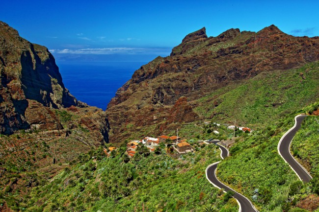 Trek soutěskou Masca, Los Gigantes, Tenerife, Kanárské ostrovy