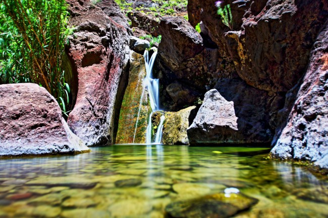 Trek soutěskou Masca, Los Gigantes, Tenerife, Kanárské ostrovy