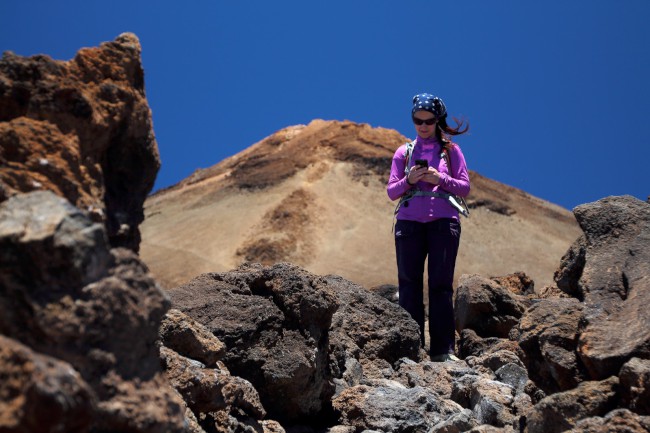 Výstup na sopku Pico Viejo, Tenerife, Kanárské ostrovy, Španělsko