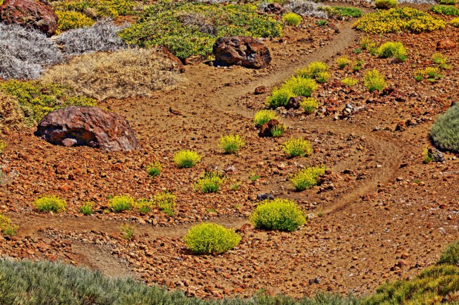 Výstup na sopku Pico Viejo, Tenerife, Kanárské ostrovy, Španělsko