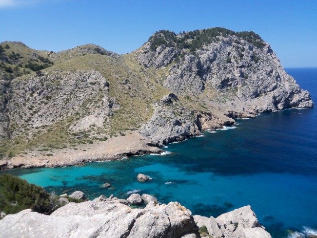 Vyhlídka z Cap de Formentor, Mallorca, Baleárské ostrovy, Španělsko