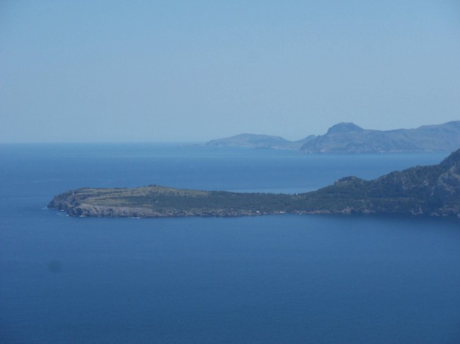 Strážní věž Talaia d'Albercuix, Cap de Formentor, Port Pollenca, Mallorca, Baleárské ostrovy, Španělsko
