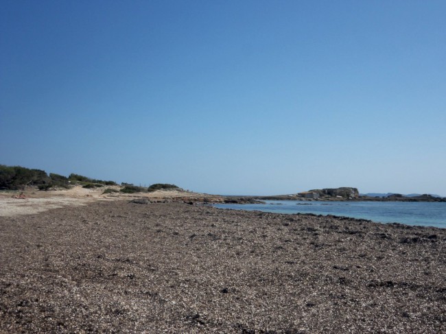 Pláž Platja des Cargol, Cal Salines, jižní pobřeží, Mallorca, Baleárské ostrovy, Španělsko