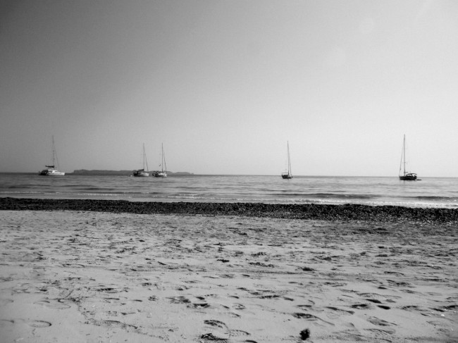Pláž Platja des Cargol, Cal Salines, jižní pobřeží, Mallorca, Baleárské ostrovy, Španělsko