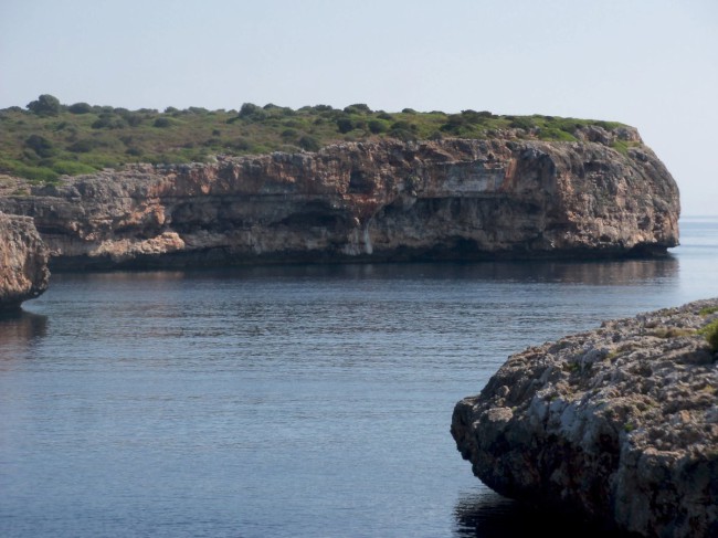 Pláž Cala sa Nau, Santanyí, Mallorca, Baleárské ostrovy, Španělsko