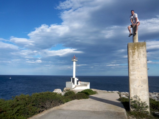 Přístav Porto Petro, maják, pobřeží Středozemního moře, Mallorca, Baleárské ostrovy, Španělsko