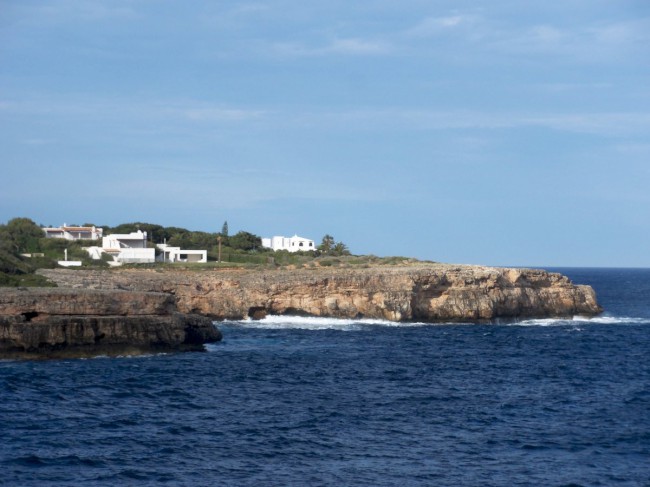 Přístav Porto Petro, maják, pobřeží Středozemního moře, Mallorca, Baleárské ostrovy, Španělsko