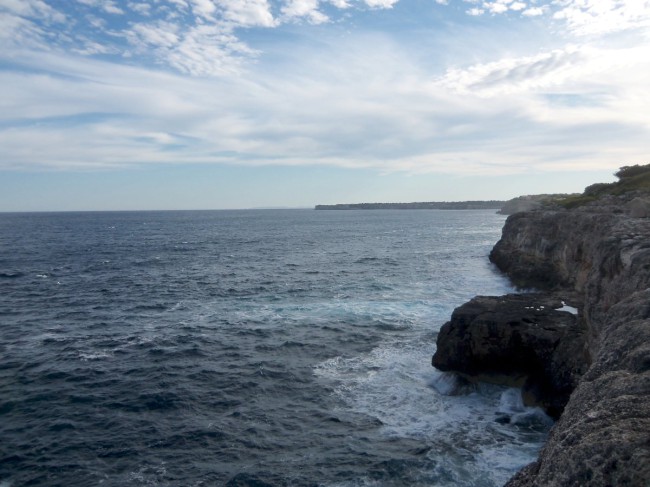 Přístav Porto Petro, maják, pobřeží Středozemního moře, Mallorca, Baleárské ostrovy, Španělsko