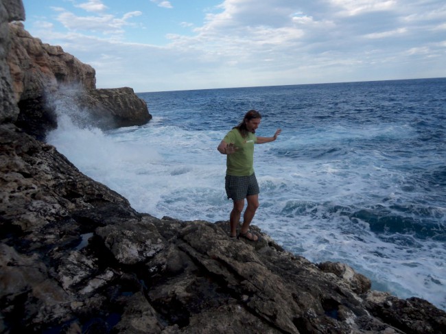 Přístav Porto Petro, maják, pobřeží Středozemního moře, Mallorca, Baleárské ostrovy, Španělsko