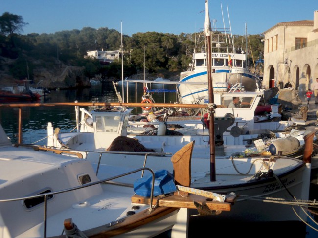 Přístav, město Cala Figuera, Santanyí, Mallorca, Baleárské ostrovy, Španělsko