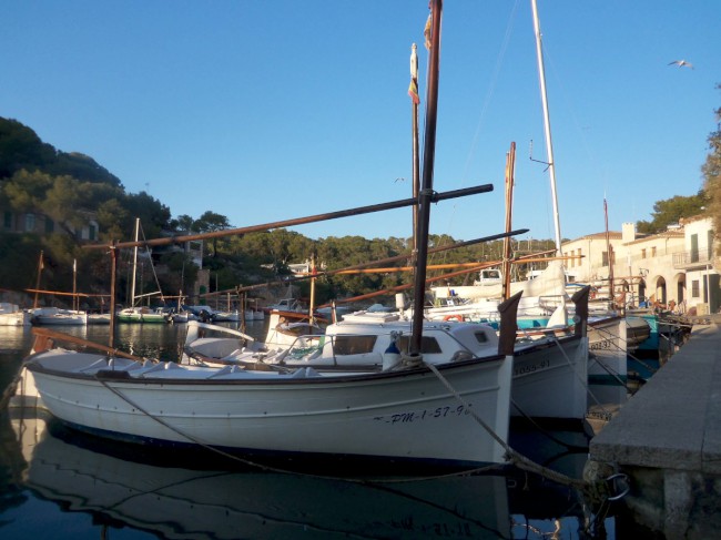 Přístav, město Cala Figuera, Santanyí, Mallorca, Baleárské ostrovy, Španělsko