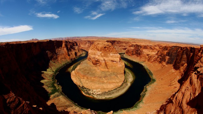 Horseshoe Bend vyhlídka na řece Colorado, Arizona, USA