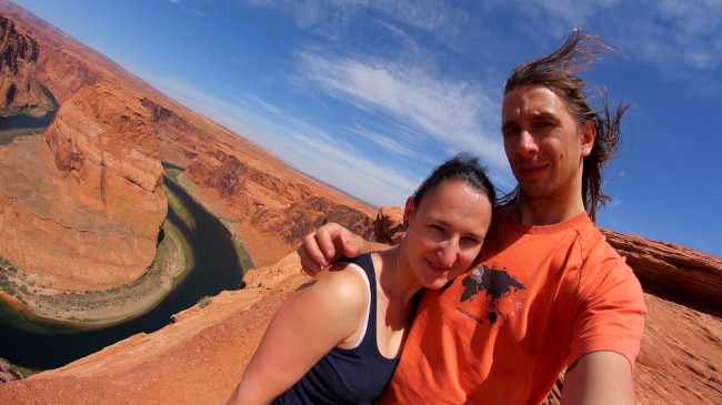 Horseshoe Bend vyhlídka na řece Colorado, Arizona, USA
