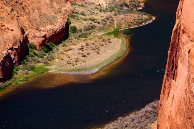 Horseshoe Bend vyhlídka na řece Colorado, Arizona, USA