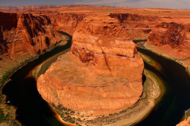 Horseshoe Bend vyhlídka na řece Colorado, Arizona, USA