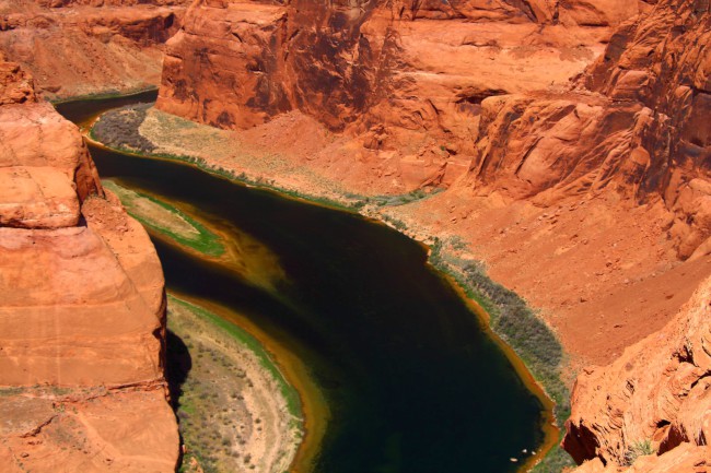 Horseshoe Bend vyhlídka na řece Colorado, Arizona, USA