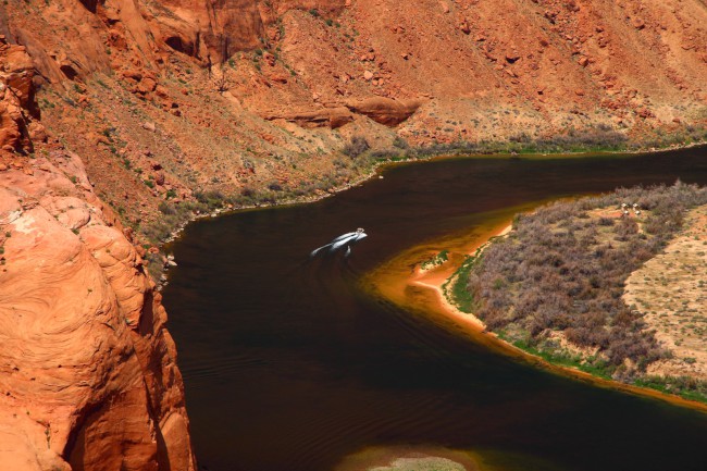 Horseshoe Bend vyhlídka na řece Colorado, Arizona, USA