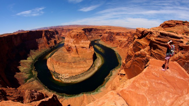 Horseshoe Bend vyhlídka na řece Colorado, Arizona, USA