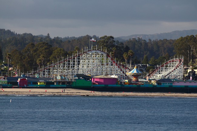 Prohlídka města Santa Cruz, Kalifornie, USA