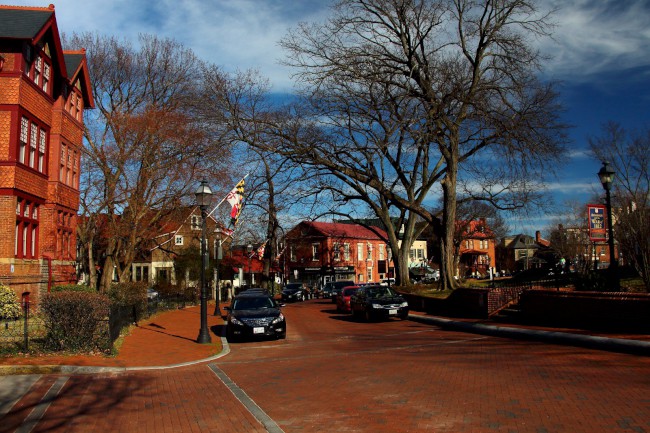 Centrum města Annapolis, Annapolis, Maryland, Spojené státy americké (USA)