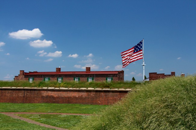 Pevnost McHenry, Národní památka, Baltimore, Maryland, USA