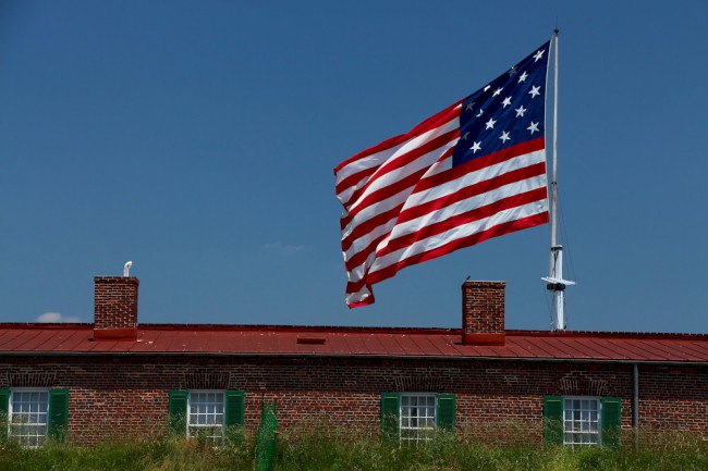 Pevnost McHenry, Národní památka, Baltimore, Maryland, USA