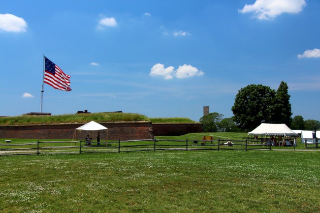 Pevnost McHenry, Národní památka, Baltimore, Maryland, USA