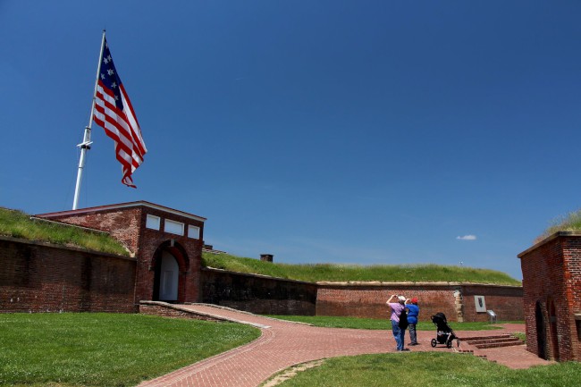 Pevnost McHenry, Národní památka, Baltimore, Maryland, USA