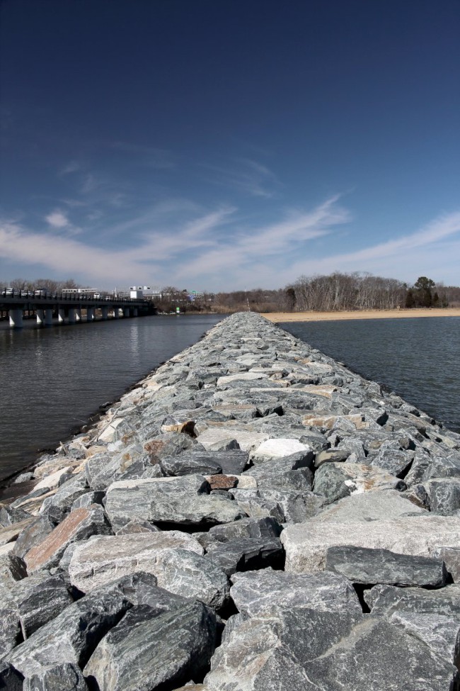 Most Chesapeake, Sandy Point státní park, Maryland, Spojené státy americké (USA)