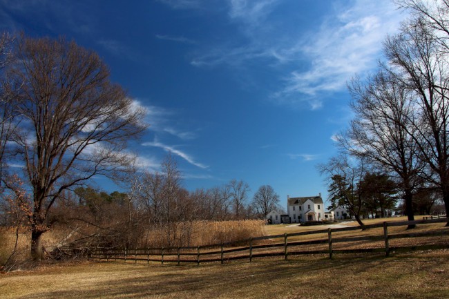 Farmářský domek, Sandy Point státní park, Maryland, Spojené státy americké (USA)