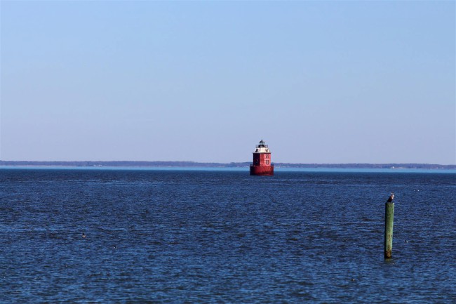 Jižní pláž, Sandy Point státní park, Maryland, Spojené státy americké (USA)