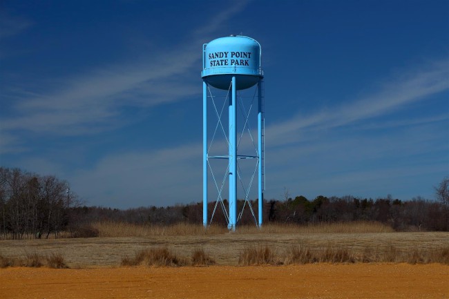 Jižní pláž, Sandy Point státní park, Maryland, Spojené státy americké (USA)