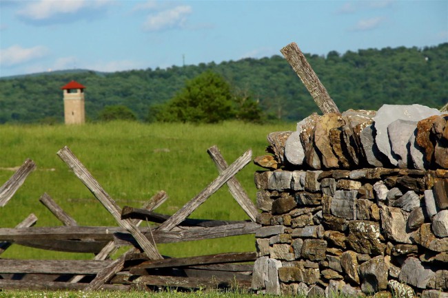 Antietam národní bitevní pole, Sharpsburg, Maryland, USA