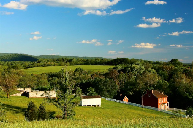 Antietam národní bitevní pole, Sharpsburg, Maryland, USA