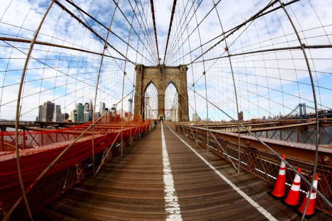 Brooklynský most, Brooklyn, Manhattan, New York, Spojené státy americké (USA)