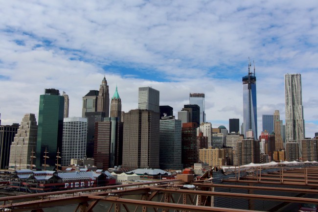 Brooklynský most, Brooklyn, Manhattan, New York, Spojené státy americké (USA)